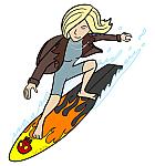 'Burnout Girl' catches a wave