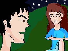 Trent and Daria under the stars