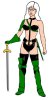 Daria as Taarna (green)