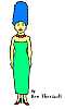 Helen as Marge Simpson
