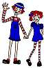 Jane and Trent as Raggedy Ann and Andy