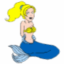 As a mermaid