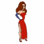 Daria as Jessica Rabbit from 'Who Framed Roger Rabbit?'