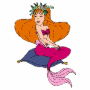 Quinn as a mermaid