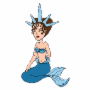 Sandi as a mermaid